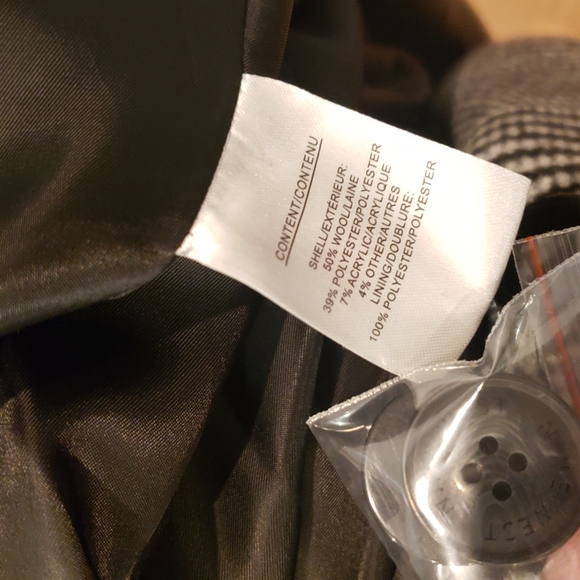 Nine West Double Breasted Wool Blend Coat - Picture 8 of 10